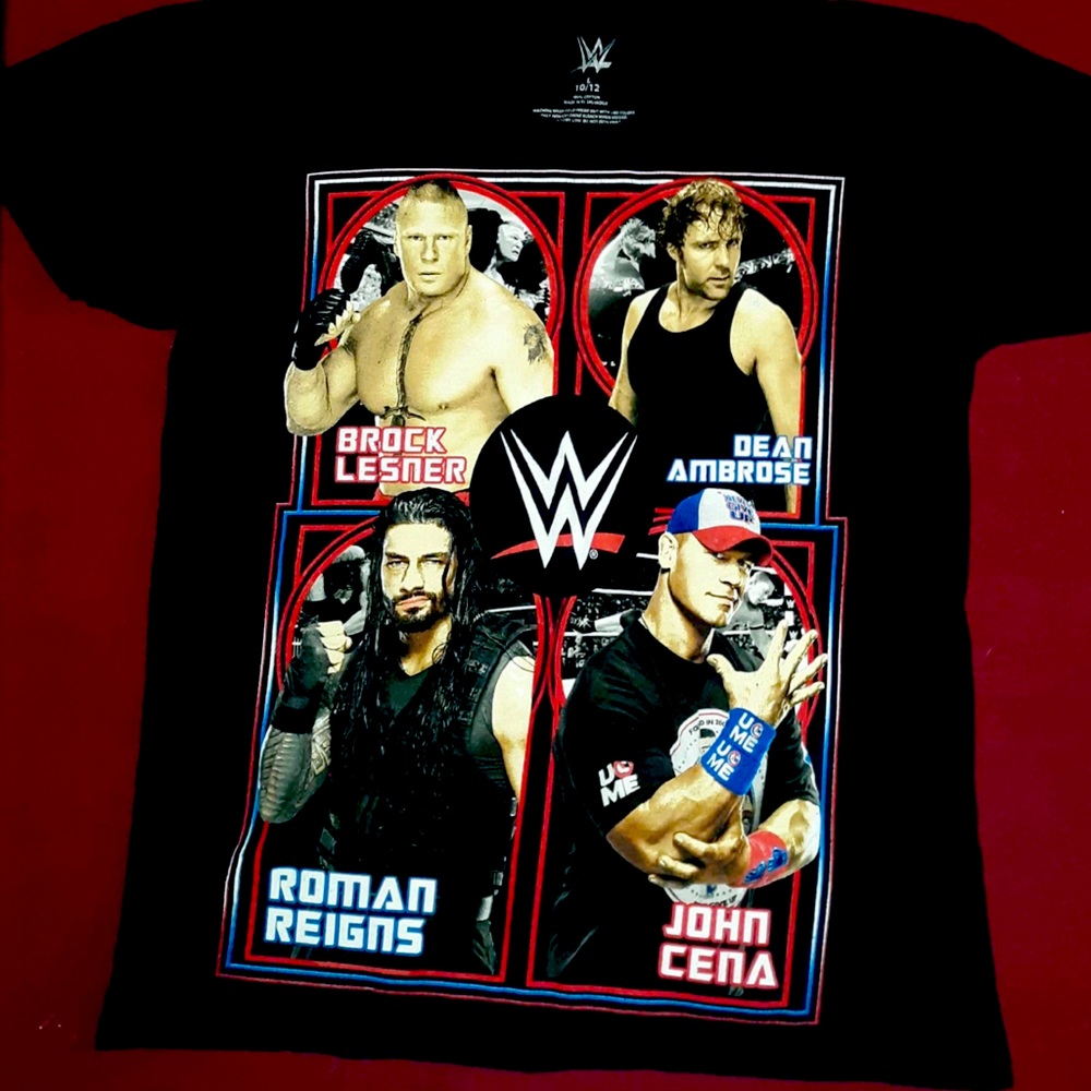 WWE, LIONS, and FORTNITE shirts